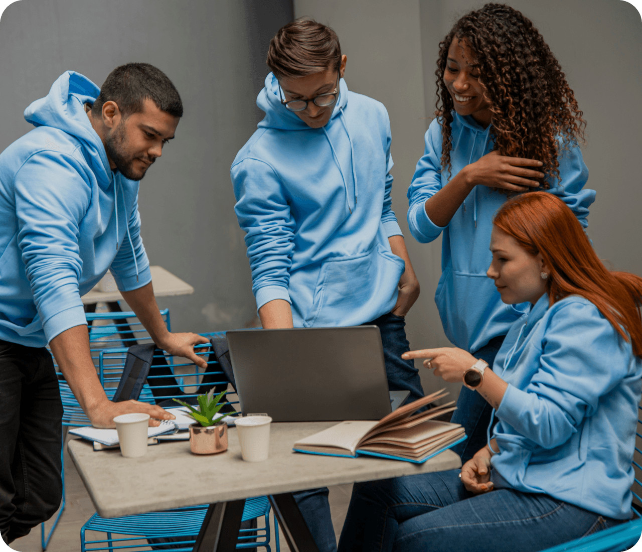 Teams working together